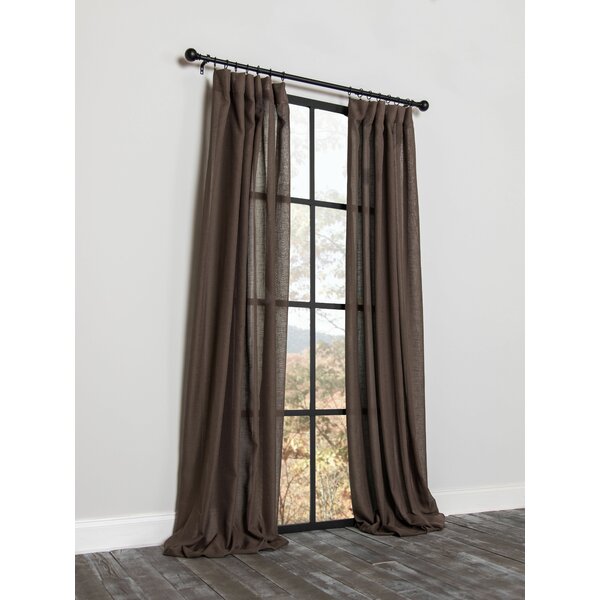 Hokku Designs Agamdeep Polyester Semi Sheer Curtain Panel Wayfair   Agamdeep Polyester Semi Sheer Curtain Panel 